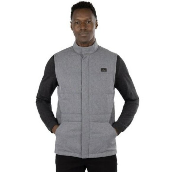 Travis Mathew Men's Heated Negotiations Grey Vest NWT Size M - Picture 1 of 5